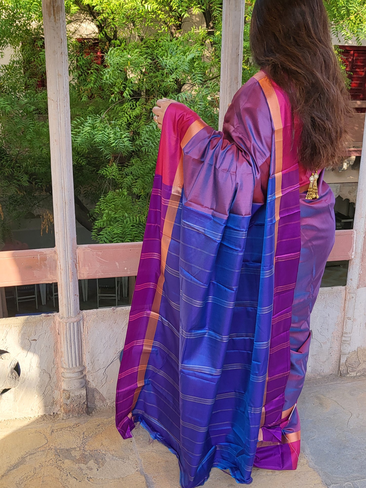 Dhup Chao Fancy Silk Saree